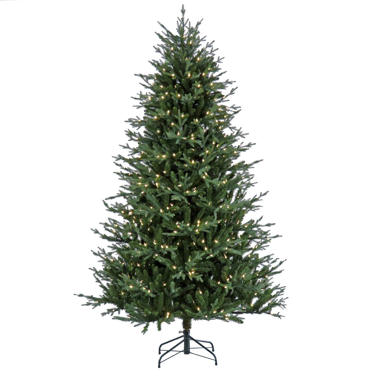 7.5ft. Pre-Lit Wenatchee Fir Artificial Christmas Tree, Warm White LED Lights